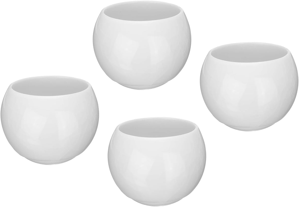HARFINGTON 4pcs Handmade Tea Bowls 150ml / 5oz Ice Crack Decoration Chinese Japanese Teacup Ceramic Gong Fu Tea Set for Office Home Gifts, Green