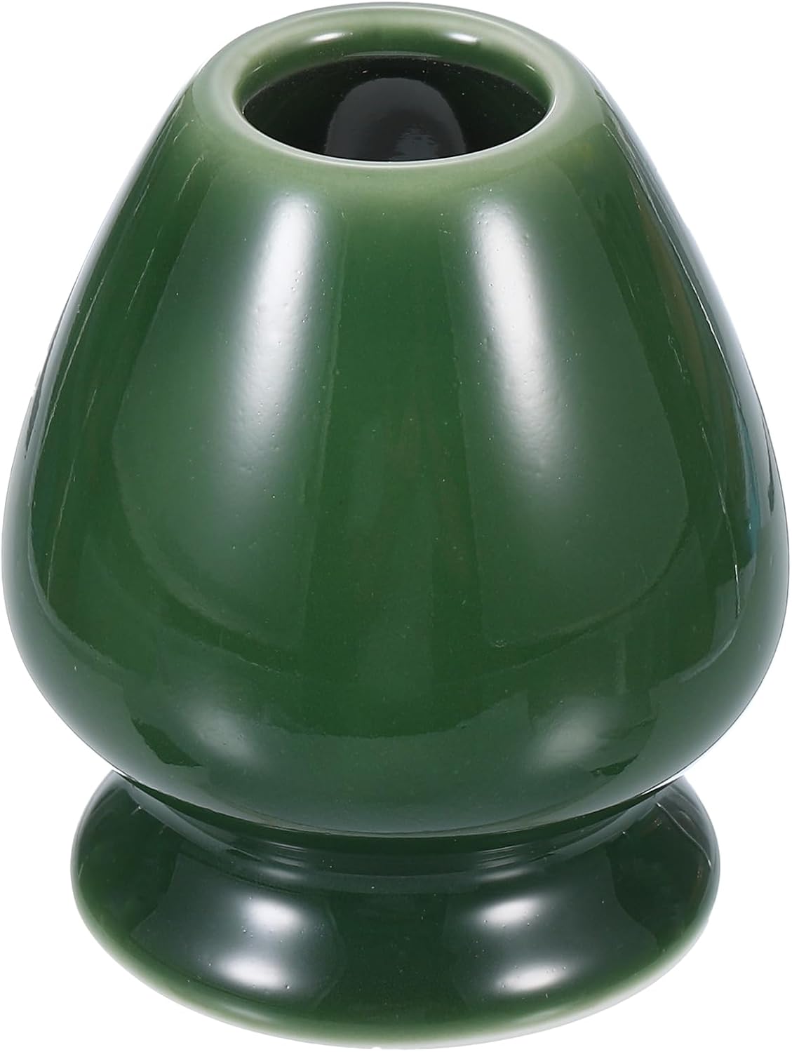 HARFINGTON Ceramic Chasen Stand 66mm Matcha Whisk Holder Gray Green