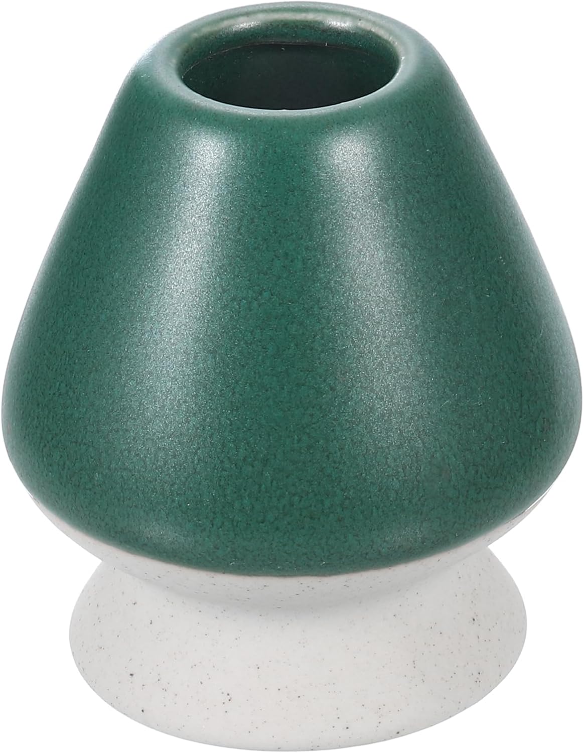 HARFINGTON Ceramic Chasen Stand 66mm Matcha Whisk Holder Gray Green